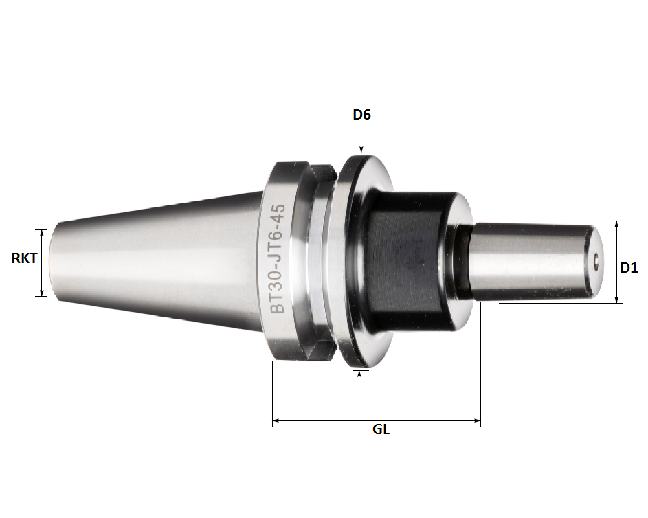 BT30 JT6 Drill Chuck Adaptor (Standard Accuracy)